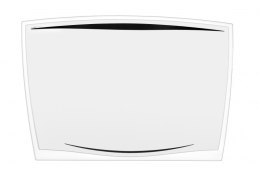 Podkładka na biurko CEP Ice, 64,2x43,8cm, transparentna czarna