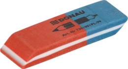 Gumka wielofunkcyjna DONAU, 57x19x8mm, blister - 2szt., niebiesko-czerwona