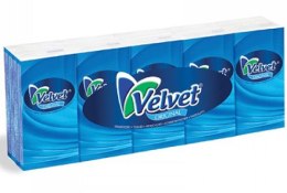 Chusteczki higieniczne Velvet 9x10szt