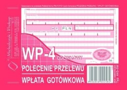 Polecenie przelewu, (1+3) A6 80kartek, 10-445-5M DOTTS