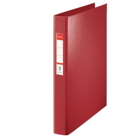 Segregator Esselte A4 z 4 kółkami, grzbiet 42 mm, bordowy, 14464