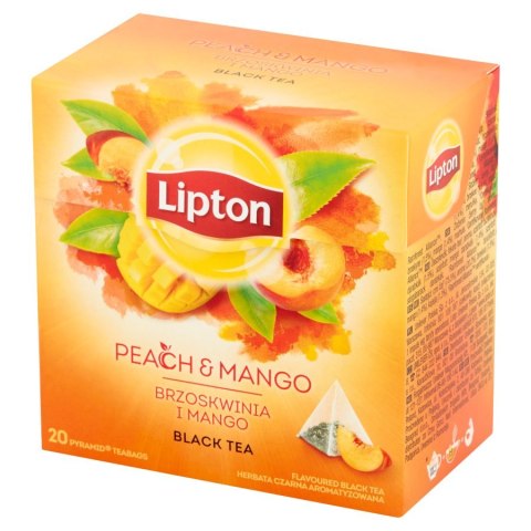 Herbata LIPTON PIRAMID PEACH Mango Brzoskwinia 20t czarna