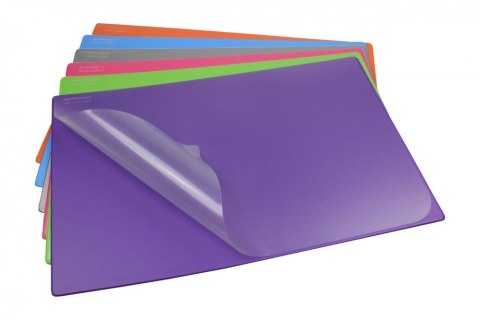 Podkład na biurko z folią 38x58 srebrny BIURFOL KPB-01-01