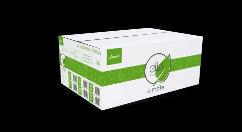Ręczniki składane V ECOLINE SIMPLE białe 3000 składek makulatura ELLIS (ZZ) 2899