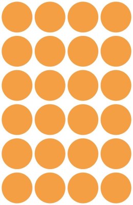 Kółka do zaznaczania pomarańczowe neon 3173 Q18 4 ark., Avery Zweckform (X)