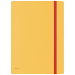 Teczka z gumką i kieszonką Leitz Cosy, PP, żółta 46190019 A4