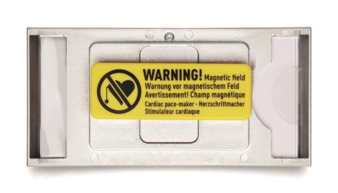 Identyfikator z magnesem 30x65 srebrny (10) DURABLE 854023