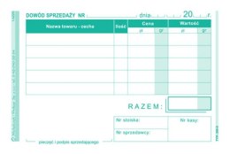 Dowód sprzedaży A7, 80 kartek wielokopia, 10-260-9 DOTTS