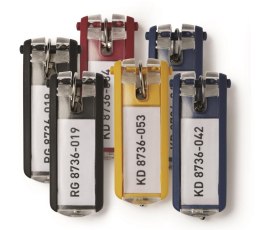 Zawieszki do kluczy mix KEY CLIP (6) DURABLE 195700