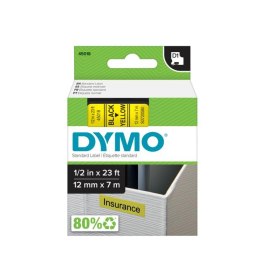 Taśma DYMO D1 - 12 mm x 7 m, czarny / żółty S0720580 do drukarek etykiet