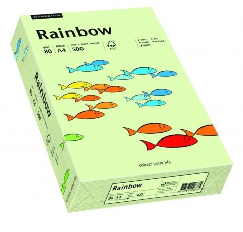 Papier ksero A4 80g 500 ark bladozielony R72 RAINBOW 88042585