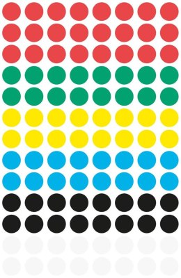 Kółka do zaznaczania mix kolorów 3090 Q8 4 ark Avery Zweckform