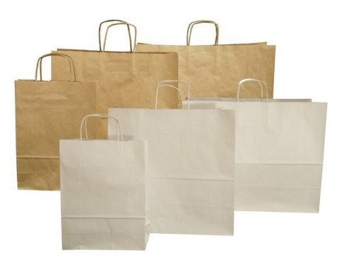 Torba papierowa ECOBAG 305x170x340mm brązowa ekologiczna 1083203
