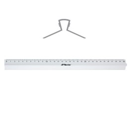 Linijka szkolna 30cm z uchwytem aluminiowym 30317 LENIAR