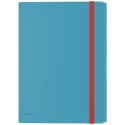 Teczka z gumką i kieszonką Leitz Cosy, PP, niebieska 46190061