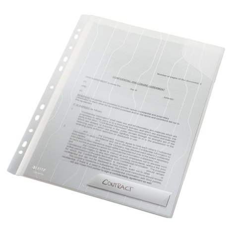 Folder_LEITZ Combifile usztywniony biały przezroczty (3szt) 47280003