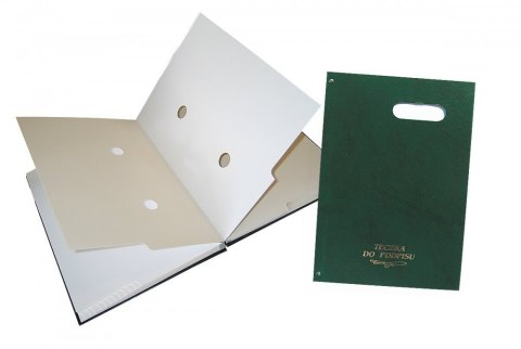 Teczka do podpisu 20k z okienkiem (zieleń) WARTA 1827-920-036