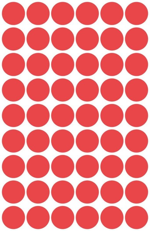 Kółka do zaznaczania 3141 Q12 5ark. czerwone trwałe, Avery Zweckform