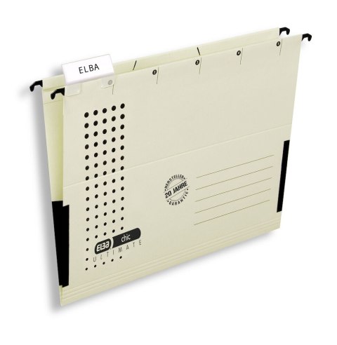 Teczka zawieszana A4 ELBA CHIC ULTIMATE, kremowa, z półciennymi boczkami 100552101 SALE