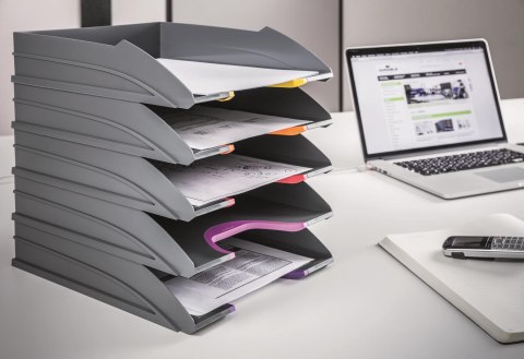 Zestaw 5 szufad na dokumenty VARICOLOR Antracyt DURABLE 770557