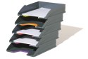 Zestaw 5 szufad na dokumenty VARICOLOR Antracyt DURABLE 770557