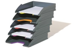 Zestaw 5 szufad na dokumenty VARICOLOR Antracyt DURABLE 770557