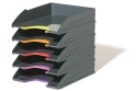 Zestaw 5 szufad na dokumenty VARICOLOR Antracyt DURABLE 770557