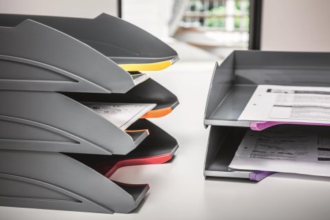 Zestaw 5 szufad na dokumenty VARICOLOR Antracyt DURABLE 770557