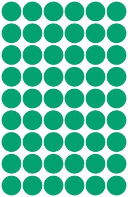 Kółka do zaznaczania zielone 3143 Q12 5 ark. Avery Zweckform