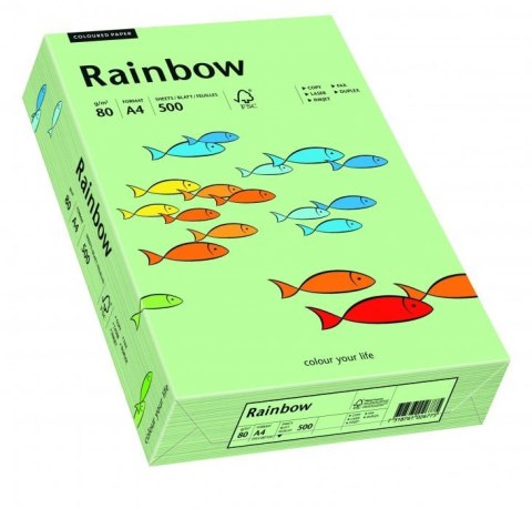Papier ksero A4 80g 500 ark przygaszona zieleń R75 RAINBOW 88042629