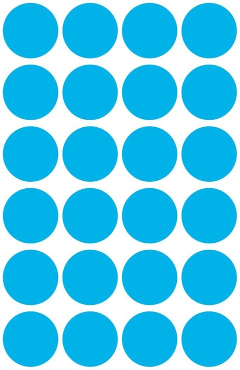 Kółka do zaznaczania 3005 Q18 mm niebieskie 4ark trwałe Avery Zweckform