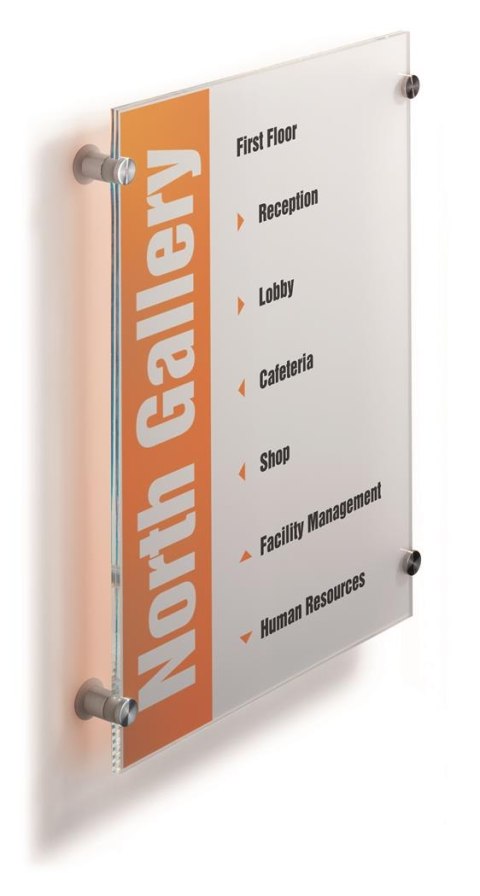 Tabliczka informacyjna 297*420 CRISTAL SIGN DURABLE 4826