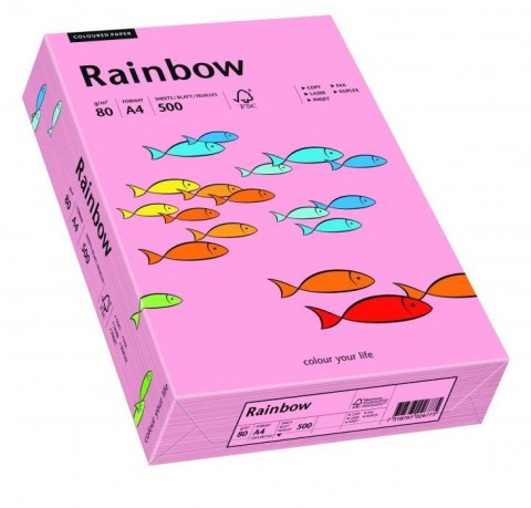 Papier ksero A4 80g 500ark różowy R55 RAINBOW 88042541