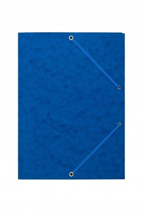 Teczka z gumką rogi DOTTS A4 preszpan niebieska 390g