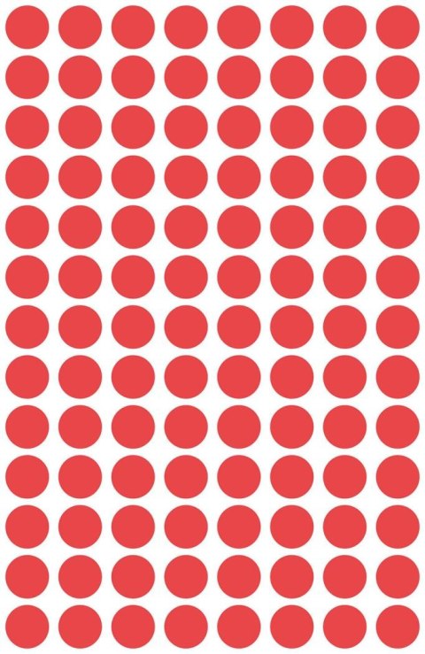 Kółka do zaznaczania kolorowe, 416 etyk./op., Q8 mm, czerwone Avery Zweckform, 3010