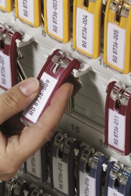 Zawieszki do kluczy KEY CLIP (6szt.) czerwone DURABLE 195703