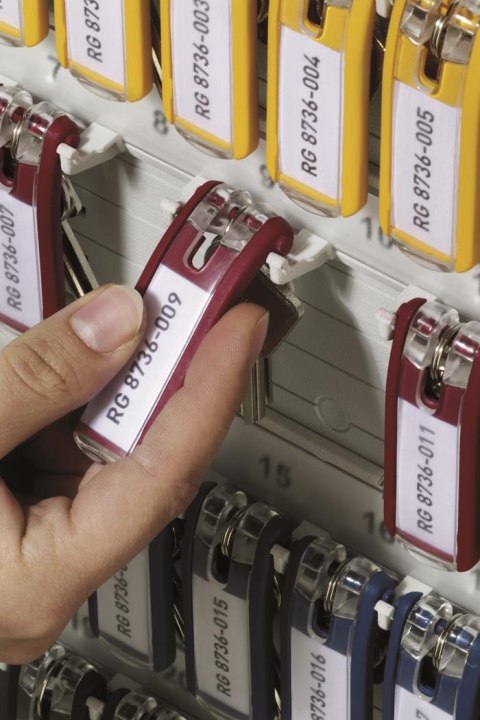 Zawieszki do kluczy KEY CLIP (6szt.) czerwone DURABLE 195703