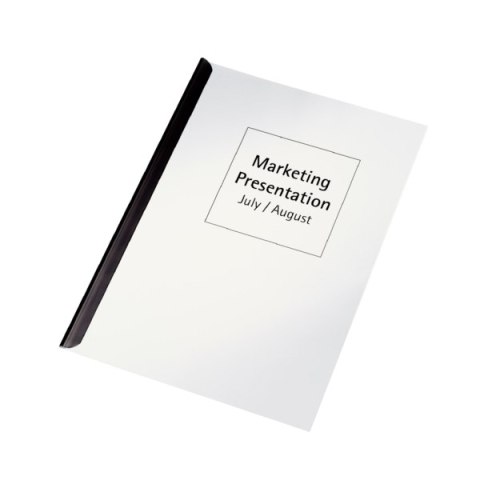 Listwy wsuwane A4/3mm czarne do 30 kartek 50szt LEITZ 21768