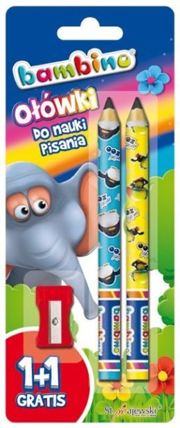 Ołówki do nauki pisania BAMBINO+1 temperówka na.blistrze