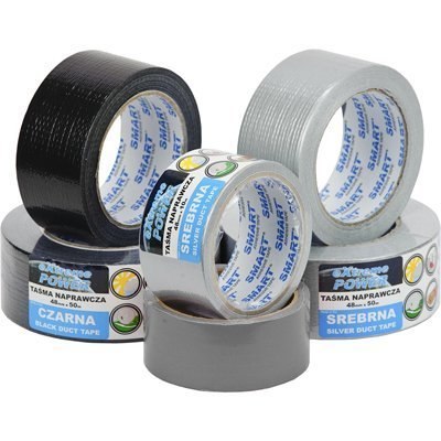 Taśma naprawcza DUCT TAPE 48mm x 50m BLACK/czarna EXTREME POWER SMART 5071