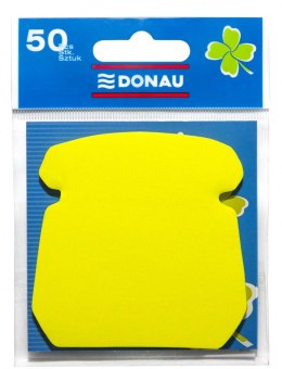 Bloczek samoprzylepny DONAU, 1x50 kart., telefon, zawieszka, żółty
