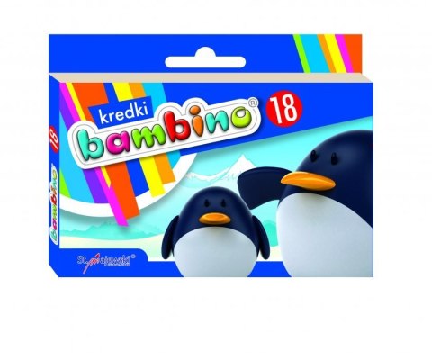 Kredki świecowe BAMBINO 18 kol.