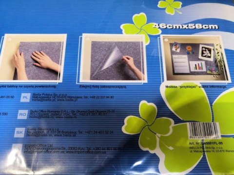 Tablica informacyjna DONAU, 58x46cm, samoprzylepna, brązowa