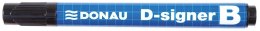 Marker do tablic DONAU D-Signer B, okrągły, 2-4mm (linia), czarny