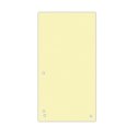 Przekładki DONAU, karton, 1/3 A4, 235x105mm, 100szt., żółte