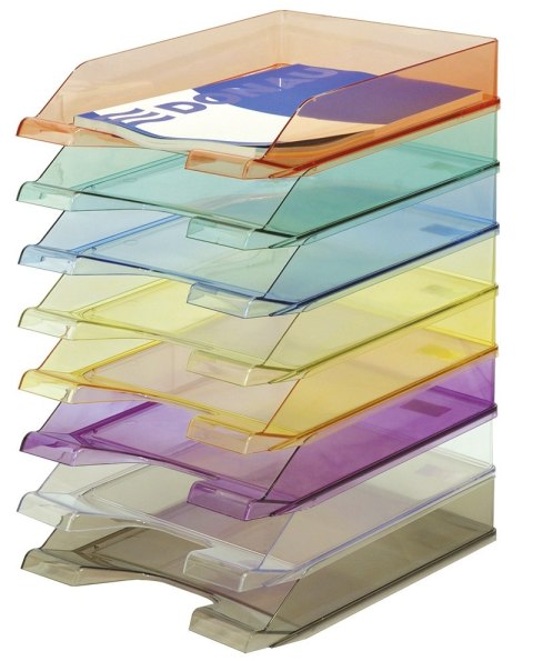 Szufladka na biurko DONAU, polistyren, A4, standard, żółta