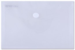 Teczka kopertowa DONAU zatrzask, PP, A6, 180mikr., transparentna