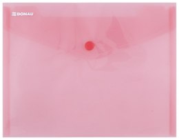 Teczka kopertowa DONAU zatrzask, PP, C5, 180mikr., czerwona