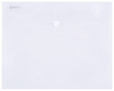 Teczka kopertowa DONAU zatrzask, PP, C5, 180mikr., transparentna