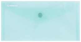 Teczka kopertowa DONAU zatrzask, PP, DL, 180mikr., zielona